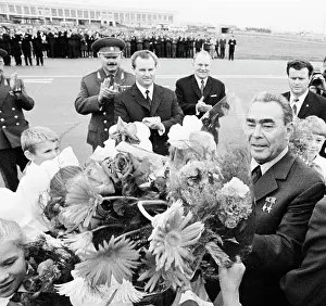 Welcomed: Leonid Brezhnev visits Omsk