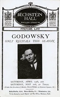 Playbill: Leopold Godowsky performing at the Bechstein Halll, London