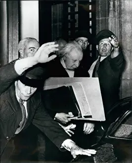 Bodyguards: Leopold Stokowski, conductor, Deutsche Museum, Munich