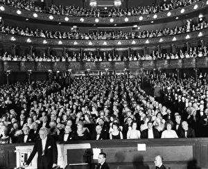 Stokowski: Leopold Stokowski (front left), preparing ?