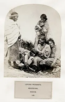Aboriginal: Lepcha peasants, aboriginal, Sikhim, India