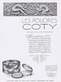 Powders: Les Poudres Coty Advert, 1927