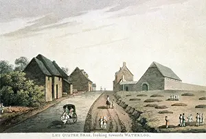 Quatre: LES QUATRE BRAS, looking towards WATERLOO