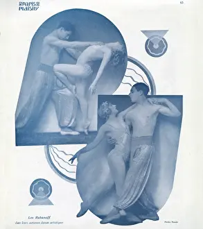 Jacoba: Les Rabanoff in two poses in Paris Plaisirs