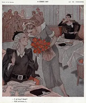 Lesbians: LESBIAN BAR/FLOWERS 1935