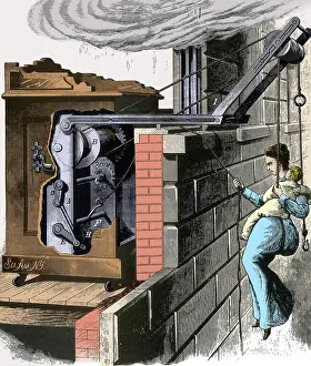 Escaping: Lescale's Automatic Fire Escape, 1878