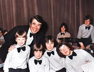 Crowther: Leslie Crowther with Junior Band, St Ives, Cornwall