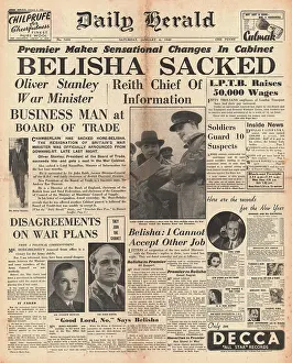 Belisha: Leslie Hore-Belisha resigns