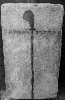 Lesness: Lesnes Abbey - Grave Slab of Abbas Elyas