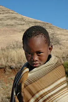 Veld: Lesotho, 2004, Rural. A young boy