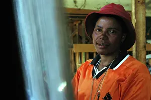 Lesotho: lesotho, Rural, 2004: Weaving co-operative. craft Graeme