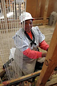 Lesotho: lesotho, Rural, 2004: Weaving co-operative. craft Graeme