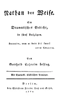 Tolerance: Lessing, Gotthold Ephraim, 22.1.1729 - 15.2.1781