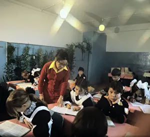Helps: Lesson at reception class in Kamchatka, 1979