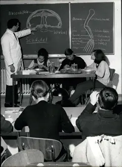 Examinations: Lesson at Senckenberg School, Frankfurt, Germany