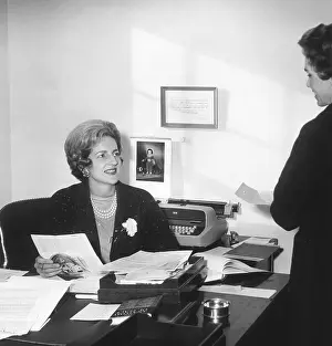 Letitia: Letitia Baldrige in her White House office