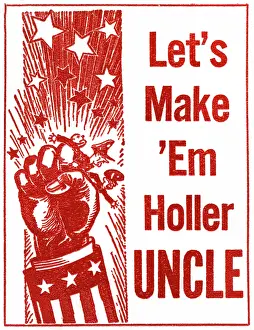 Mailing: Let's Make em Holler Uncle - USA - WW2 Propaganda