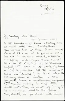 Letterhead: Letter from Albert Auerbach from Cairo, Egypt, WW1