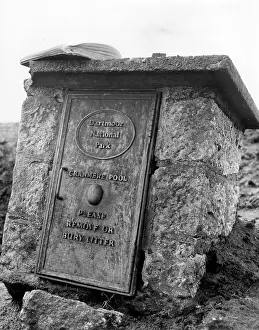 Letterbox: Letter box at Cranmere Pool, Dartmoor, Devon