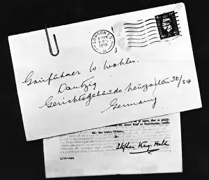 Envelope: Letter to Danzig, 1939