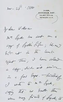 Russel: Letter from Darwin to Wallace dated November 23 1880