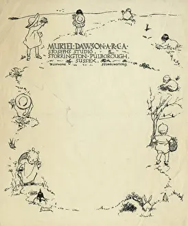 Letterhead: Letter headed paper by Muriel Dawson