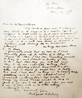 The Keasbury-gordon Photograph Archive Collection: Letter from Lord Tennyson to Arthur Sullivan