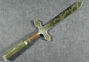 Opener: Letter opener Engraved with a butterfly and other objects