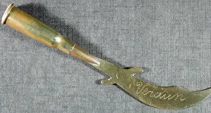 Opener: Letter opener Engraved Verdun 1918