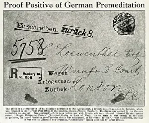Sender: Letter returned to sender, WW1