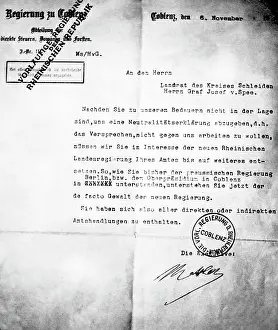 Deprived: A letter of the separatists, 1923