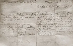 Lcgr1705: Letter by Theodore Roosevelts attempted assassin