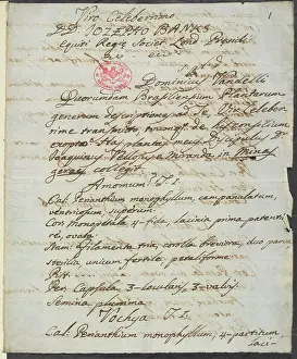 Minas: Letter from Vandelli, Domenico