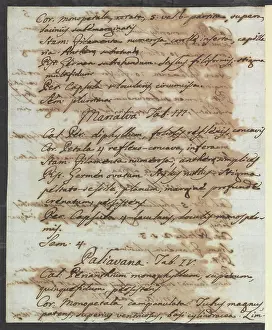 Minas: Letter from Vandelli, Domenico