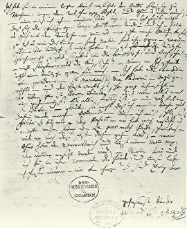 Autographic: Letter of W.A. Mozart