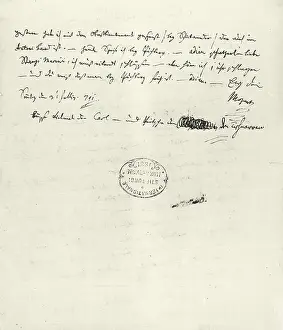 Constanze: Letter of W.A. Mozart