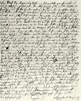 Autographic: Letter of W.A. Mozart