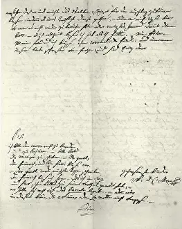 Autographic: Letter of W.A. Mozart