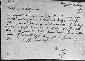 Amade: Letter from Wolfgang Amade Mozart