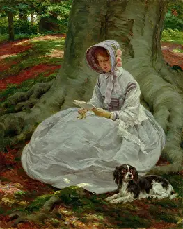 Dadd: The Letter ' woman sitting under tree