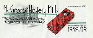 Tartan: Letterhead design - McGregor Hosiery Mills, Toronto