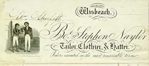 Letterhead: Letterhead design - Stephen Naylor, Tailor, Wisbech