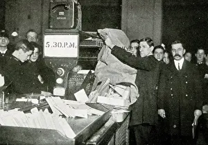 Sorted: Letters arrive for sorting at the London General Post Office