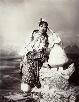 Levante: Levantine woman from Egypt, Zangaki studio