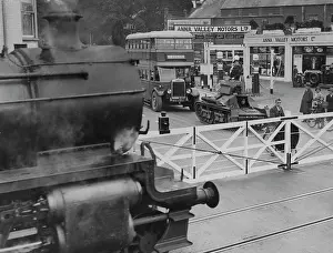Andover: Level crossing in England, 1936