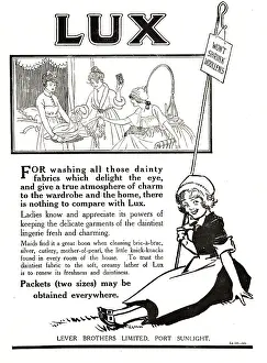 Woollens: Lever Brothers Lux Advertisement