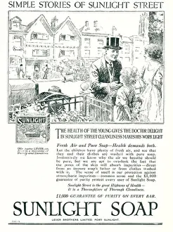 Tenderly: Lever Brothers Sunlight Soap Advertisement