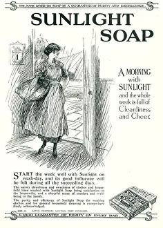 Cleanser: Lever Brothers Sunlight Soap Advertisement