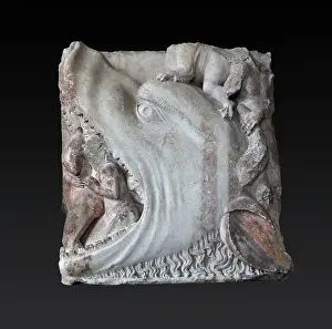 Rood: Leviathan, Crypt, Bourges Cathedral, Bourges