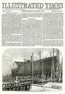 Isambard: Leviathan later named SS Great Eastern under construction